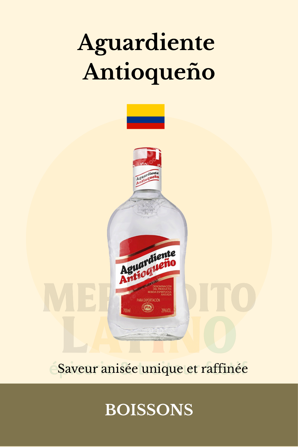 Aguardiente Antioqueño 70cl – Liqueur Anisée Colombienne 🇨🇴
