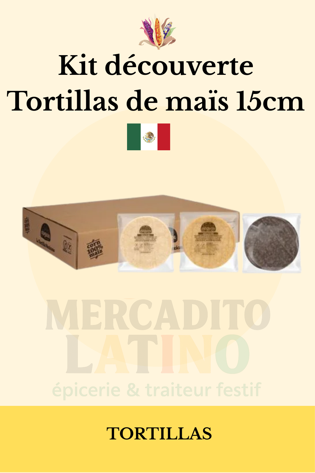 Kit Professionnel Tortillas de Maïs 15cm Nagual 🌮 – 240 Tortillas