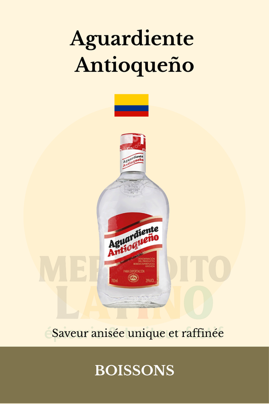 Aguardiente Antioqueño 70cl – Liqueur Anisée Colombienne 🇨🇴