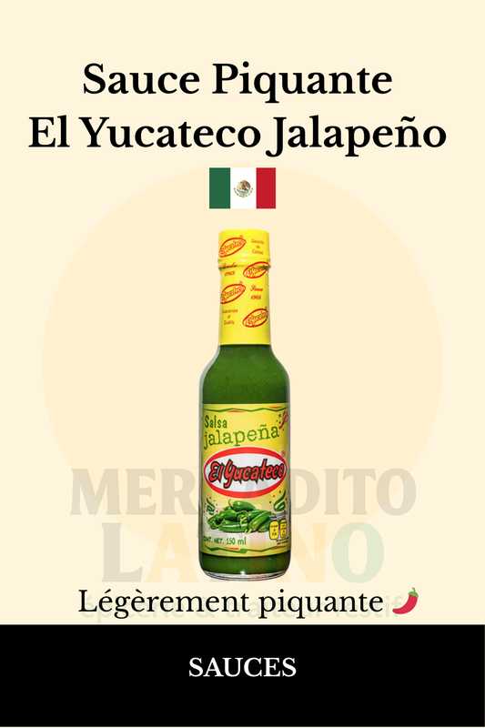 Sauce Piquante El Yucateco Jalapeño 120ml 🌶️ – Sauce Mexicaine