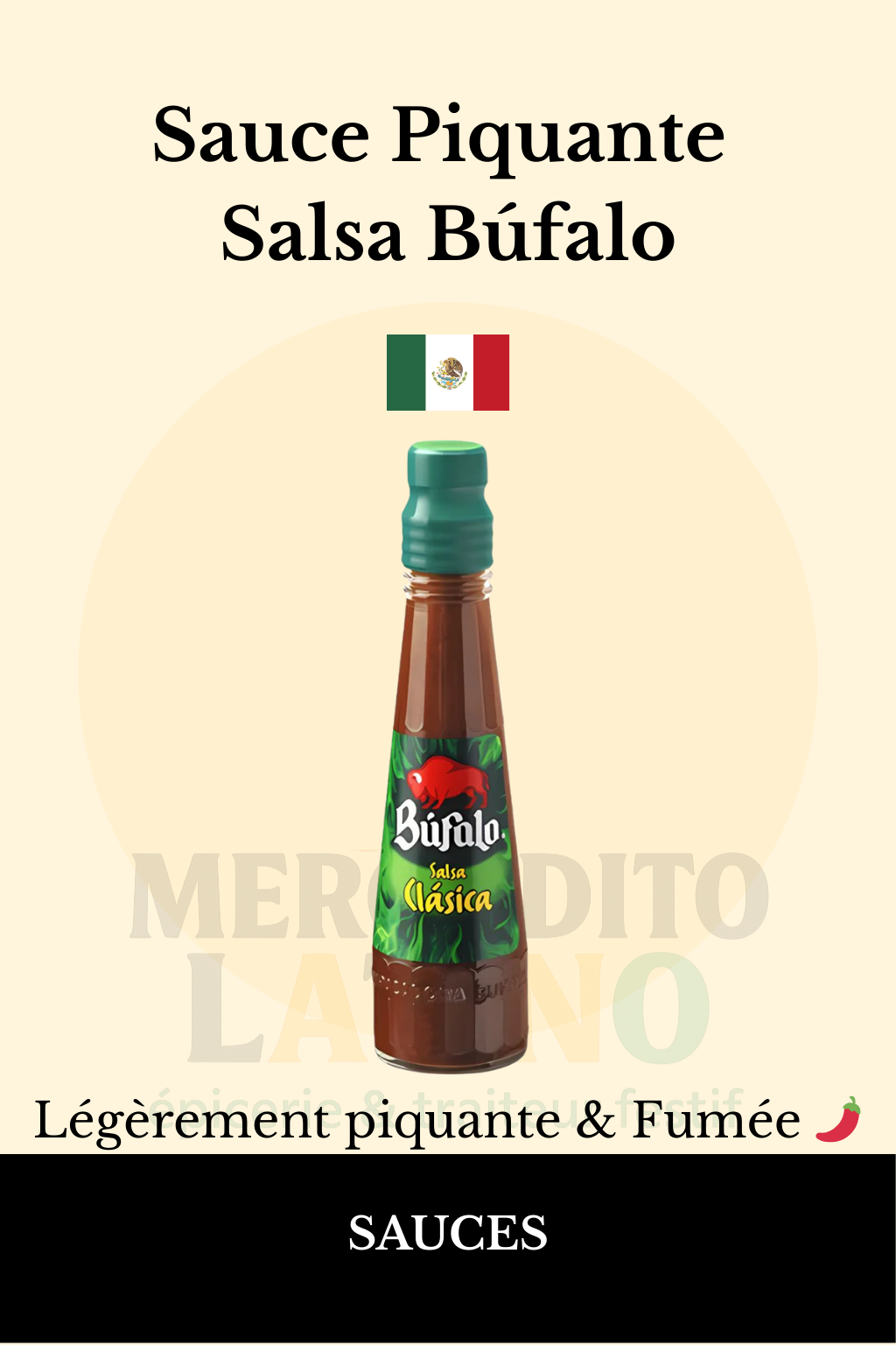 Sauce Piquante Búfalo 150ml 🌶️ – Sauce Mexicaine