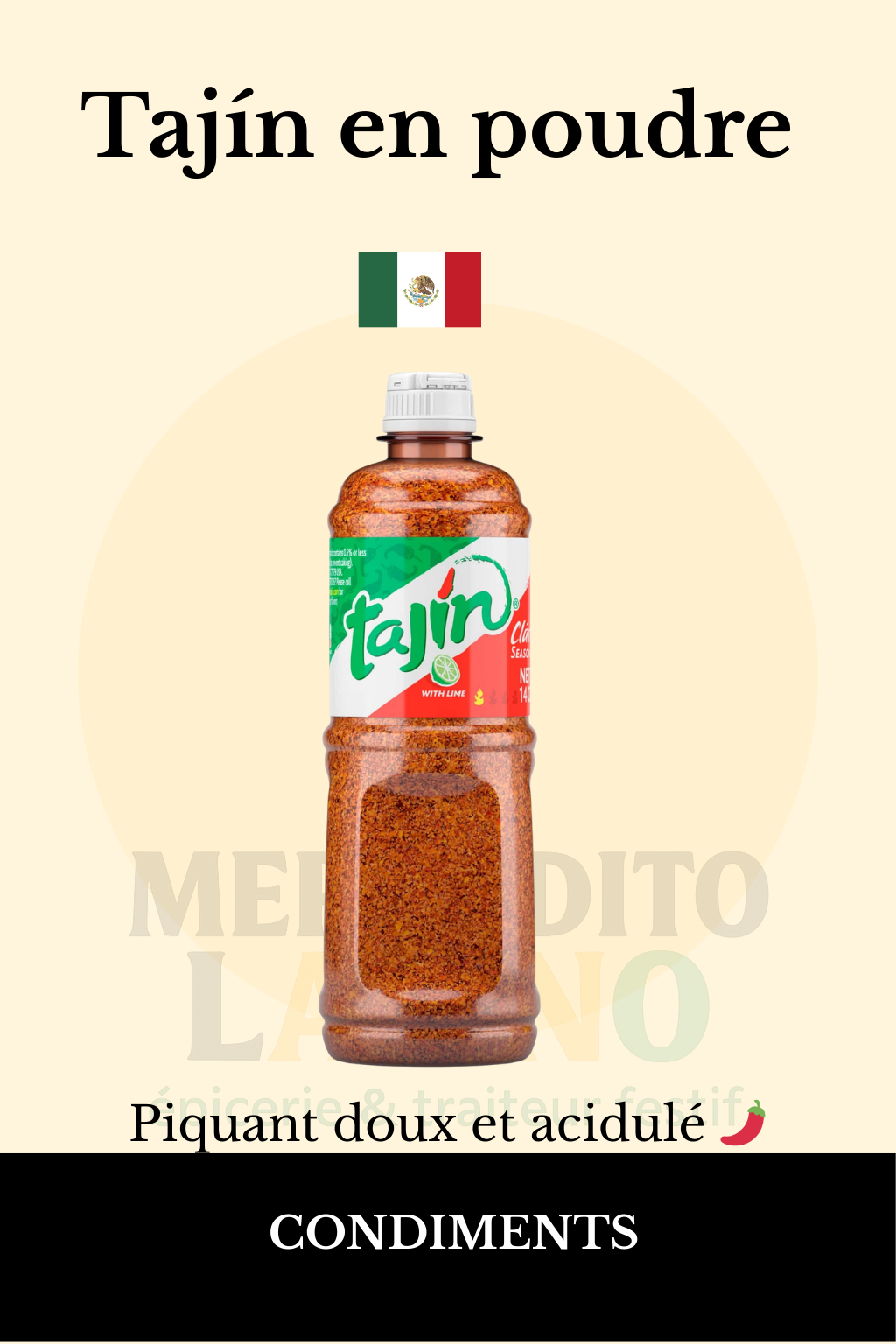 Assaisonnement Tajín en Poudre – Piment, Citron & Sel 142 g 🇲🇽