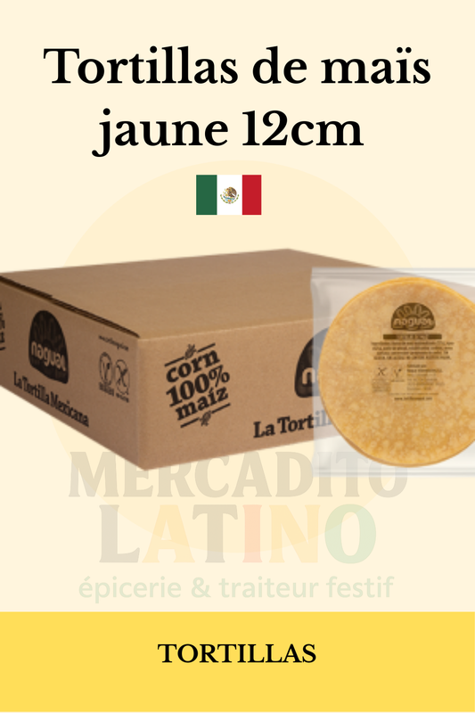 Tortillas de Maïs Jaune 12cm - Nagual 🌮