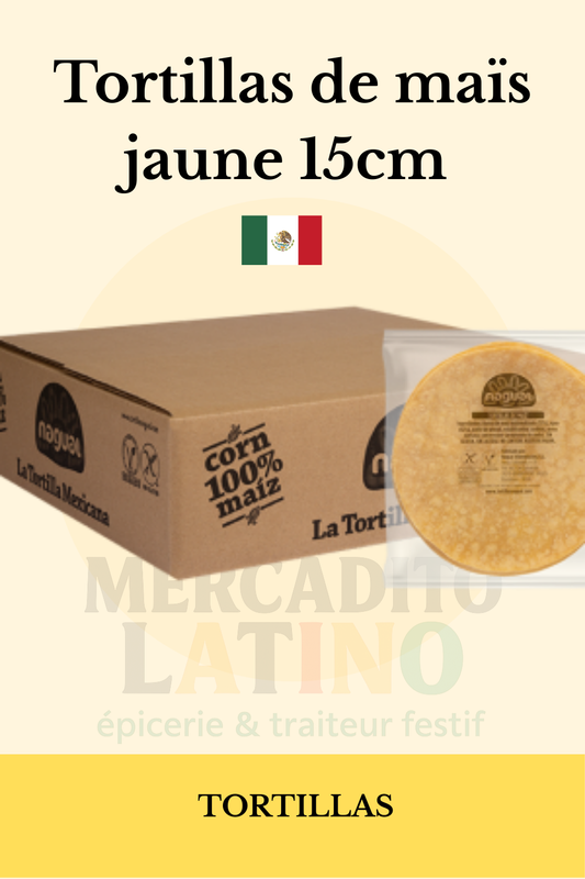 Tortillas de Maïs Jaune 15cm - Nagual 🌮