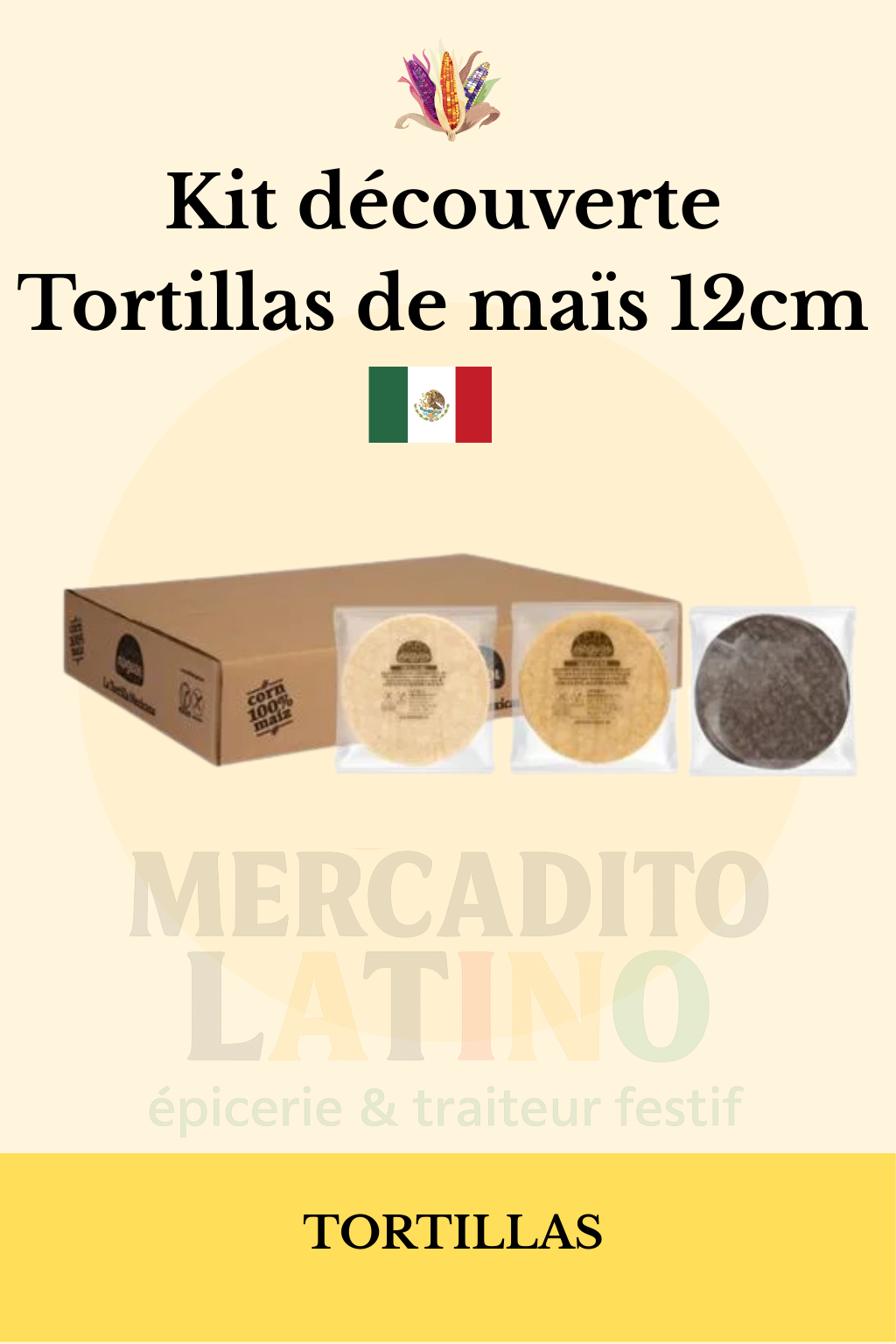 Kit Professionnel Tortillas de Maïs 12cm Nagual 🌮 – 240 Tortillas