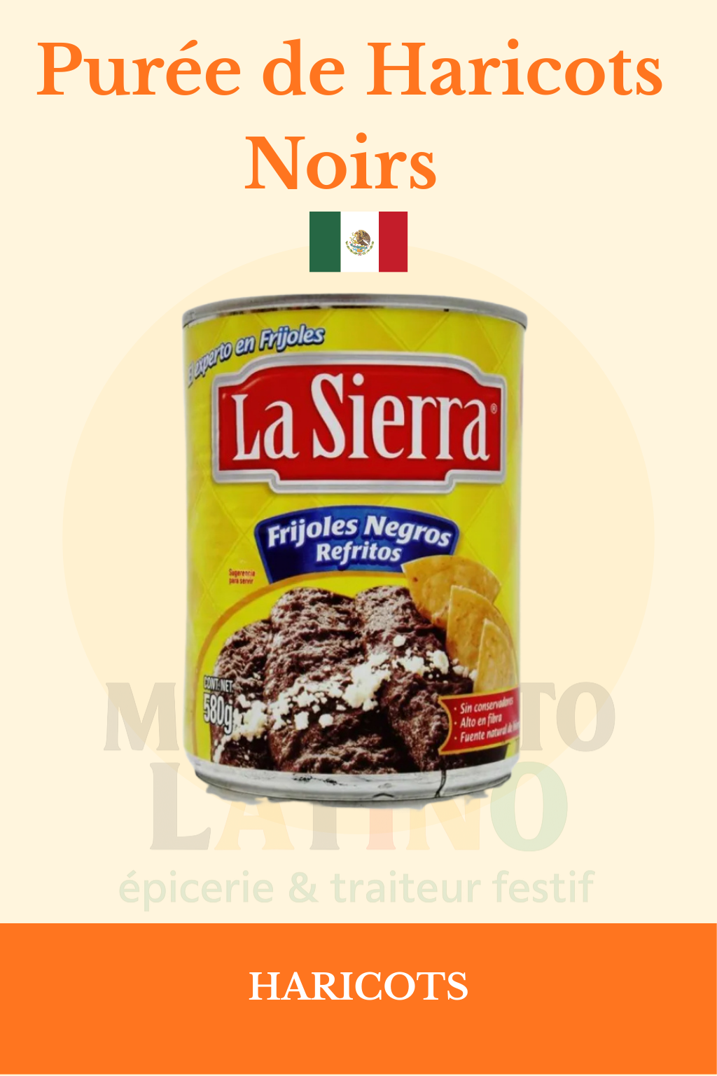 Purée de Haricots Noirs - La Sierra - 430g 🫘