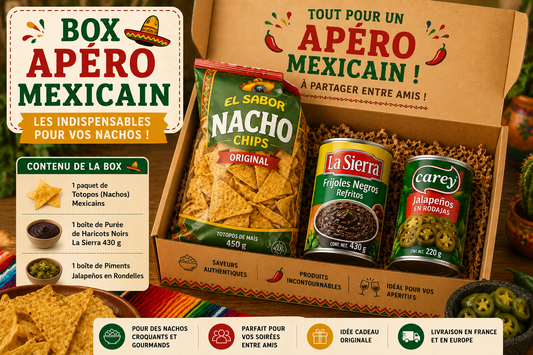 🌮 Box Apéro Mexicain – Les indispensables pour vos nachos